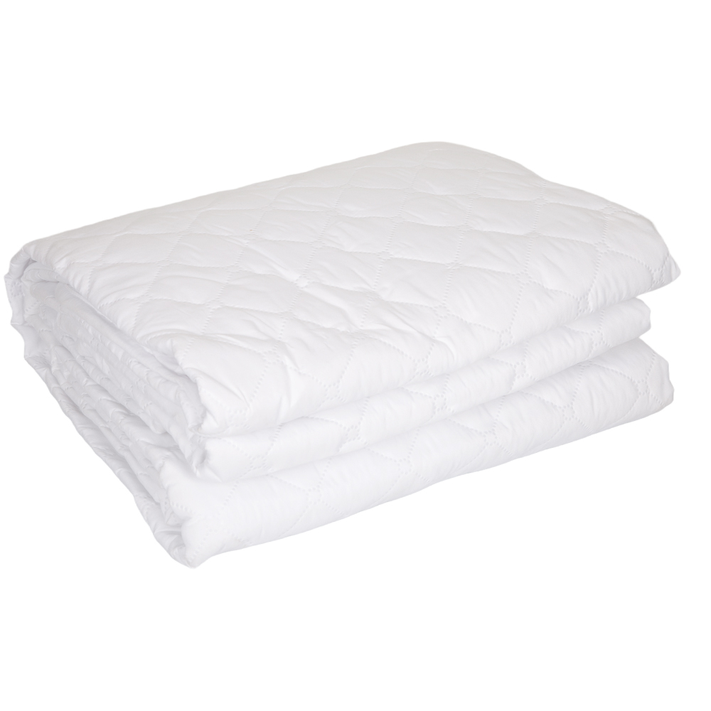 Domus: Quilted Microfiber Bed Spread Set 3Pcs; (240×260)cm, White 1