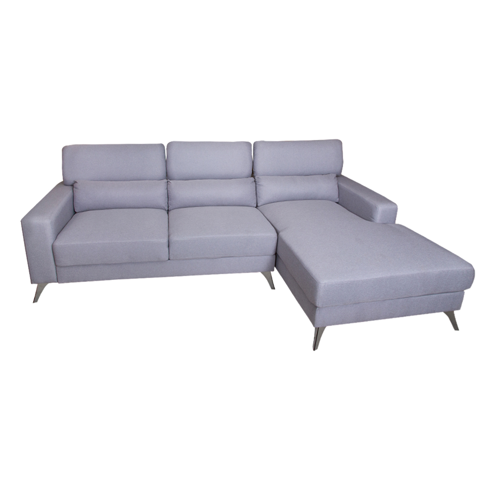 Bono 325 Fabric Corner Sofa + Chaise, Right, Misty 1