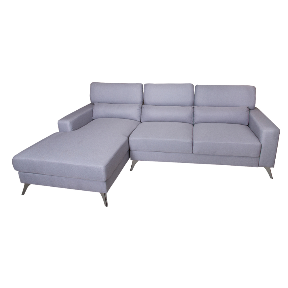 Bono 325 Fabric Corner Sofa + Chaise, Left, Misty 1