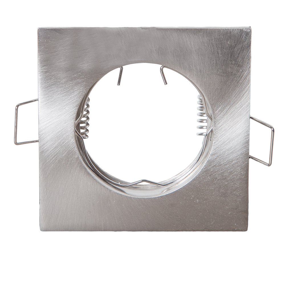 SYD9133-1-SC-F Square Fixed Satin Chrome Downlight, Chrome 1