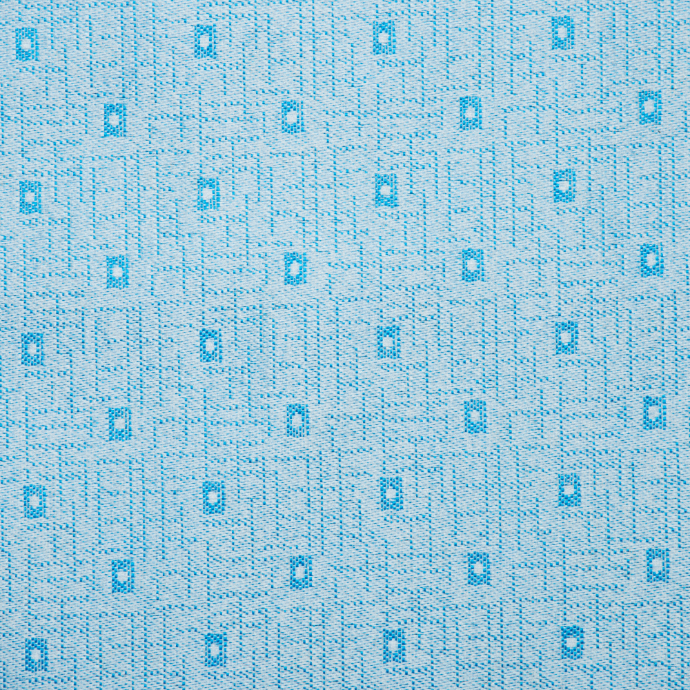 Delta Collection: Polyester Abstract Patterned Jacquard Fabric; 220cm, Azure Blue 1