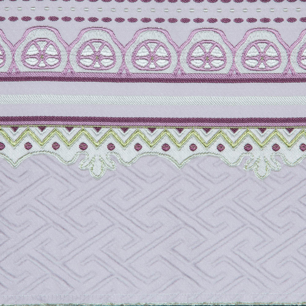 Fusion Collection: Abstarct Patterned Polyester Upholstery Fabric; 140cm, Lilac/Green 1