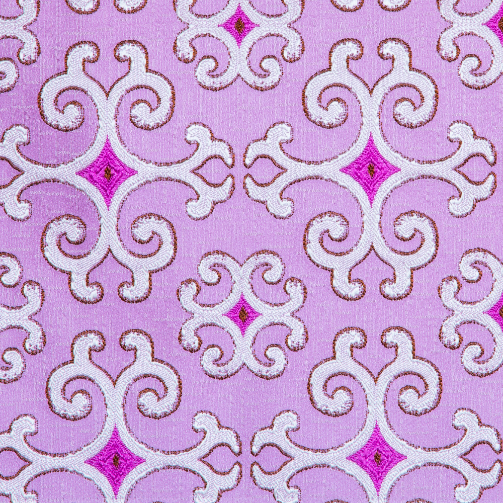 Fusion Collection: Trellis Patterned Polyester Upholstery Fabric; 140cm, Lilac Purple 1