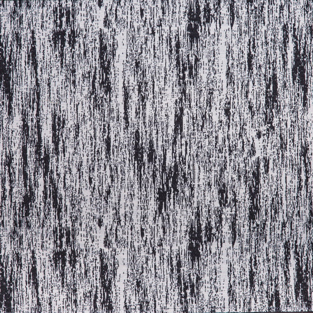 Oasis Collection: Textured Jacquard Curtain Fabric; 280cm, Black/Grey 1