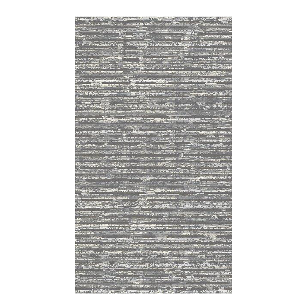Eryun Hali: Striped Patterned Carpet Rug; (100×200)cm, Grey/Black 1