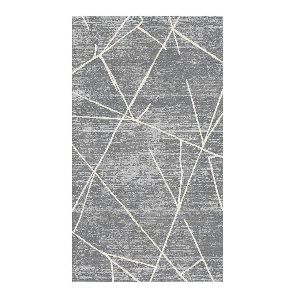 Eryun Hali: Geometric Patterned Carpet Rug; (100×200)cm, Cream 1