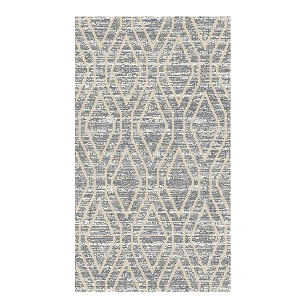Eryun Hali: Diamond Pattern Carpet Rug; (100×200)cm, Grey 1