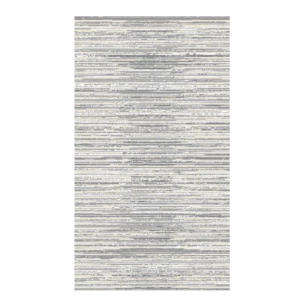 Eryun Hali: Striped Patterned Carpet Rug; (100×200)cm, Grey 1