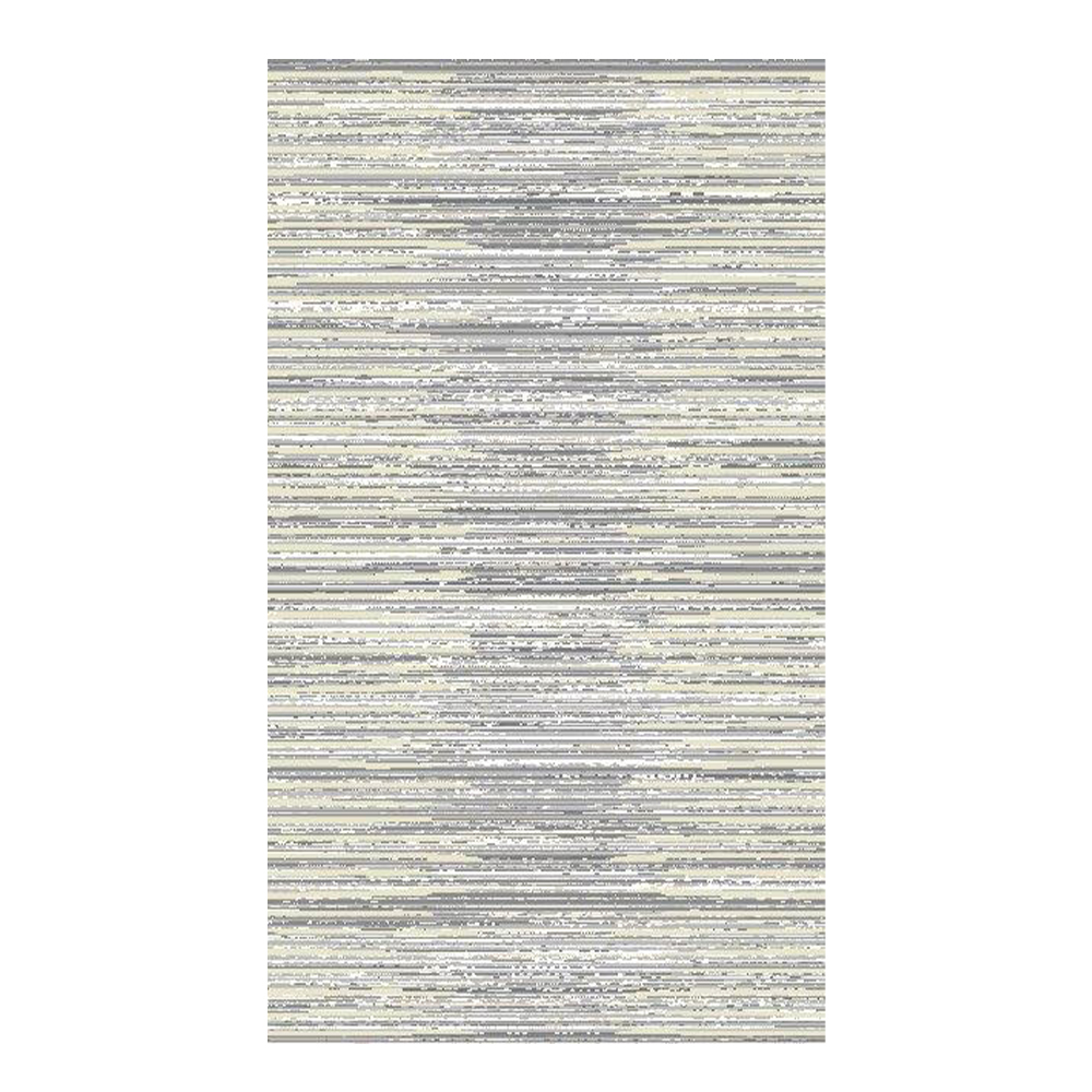 Eryun Hali: Striped Patterned Carpet Rug; (100×200)cm, Grey/Beige 1