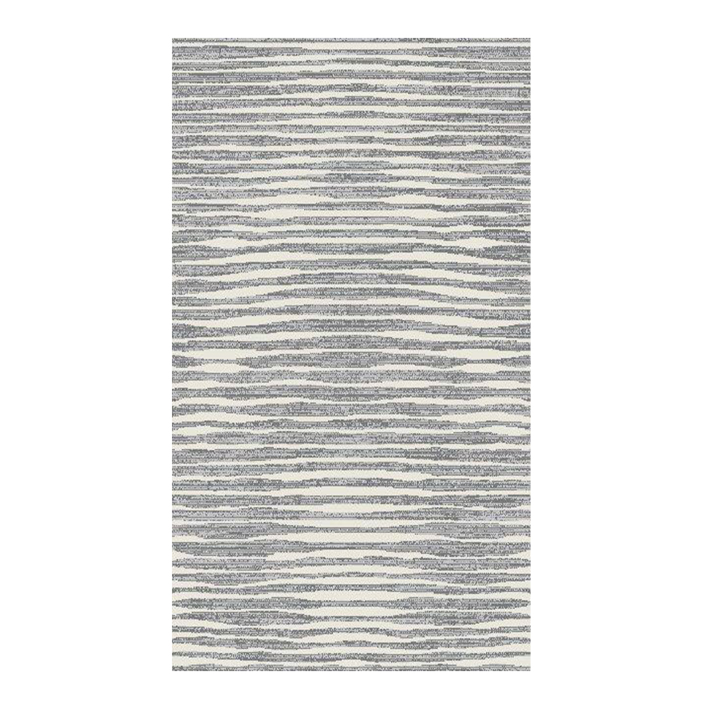 Eryun Hali: Stripped Patterned Carpet Rug; (100×200)cm, Grey/Cream 1