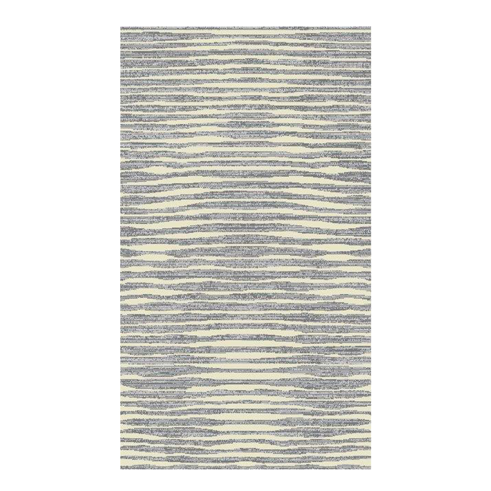 Eryun Hali: Wavy Striped Carpet Rug; (100×200)cm, Grey 1