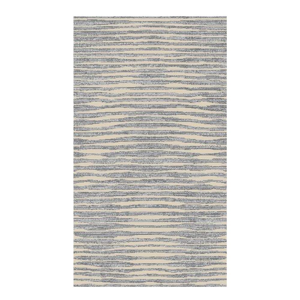 Eryun Hali: Striped Patterned Carpet Rug; (100×200)cm, Grey/Cream 1
