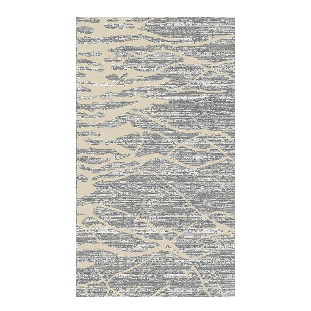 Eryun Hali: Wavy Patterned Carpet Rug; (100×200)cm, Grey/Beige 1