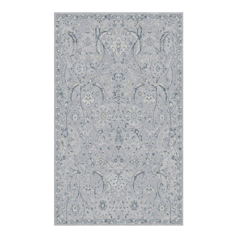 Lysandra : Dresden Floral Carpet  Rug; (160×230)cm, Grey 1