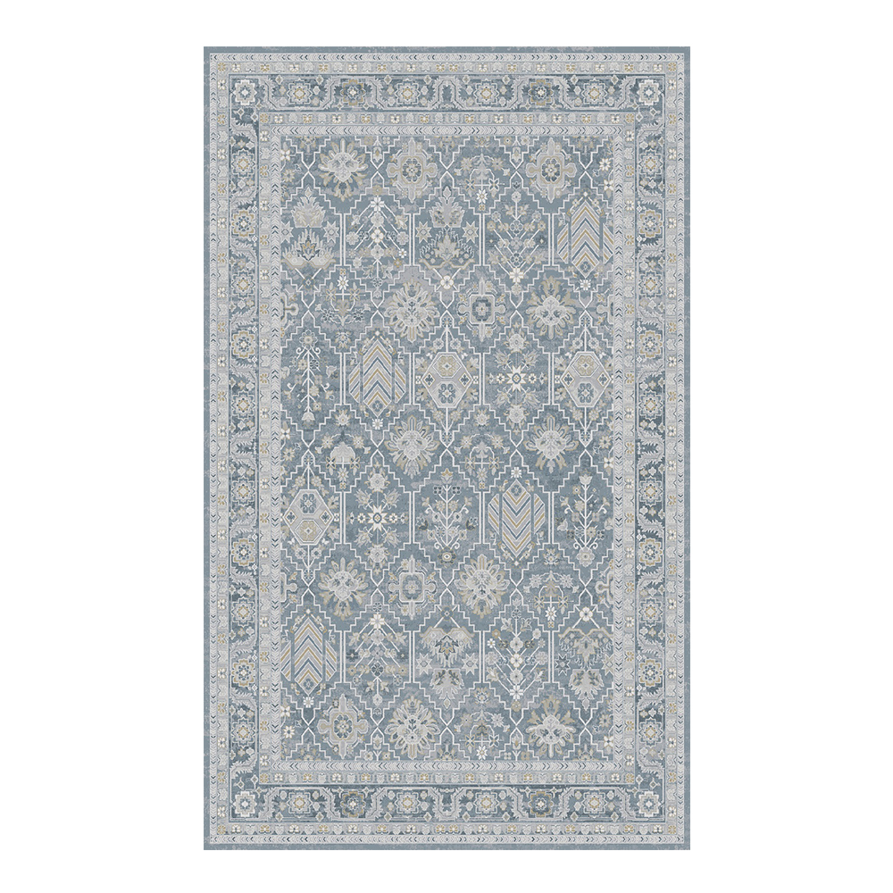 Lysandra : Dresden Diamond Floral Carpet  Rug; (200×290)cm, Grey 1