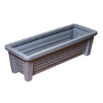 Top Planter: Rectangular Planter (code:05); (106 x 37 x 30.5 H)cm, Grey