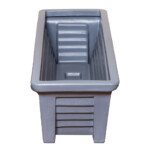 Top Planter: Rectangular Planter (code:05); (106 x 37 x 30.5 H)cm, Grey