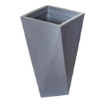 Top Planter: Tall Tapered Planter (code:06); (33 x 61 H)cm, Grey