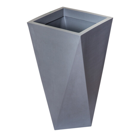 Top Planter: Tall Tapered Planter (code:06); (33 x 61 H)cm, Grey 1