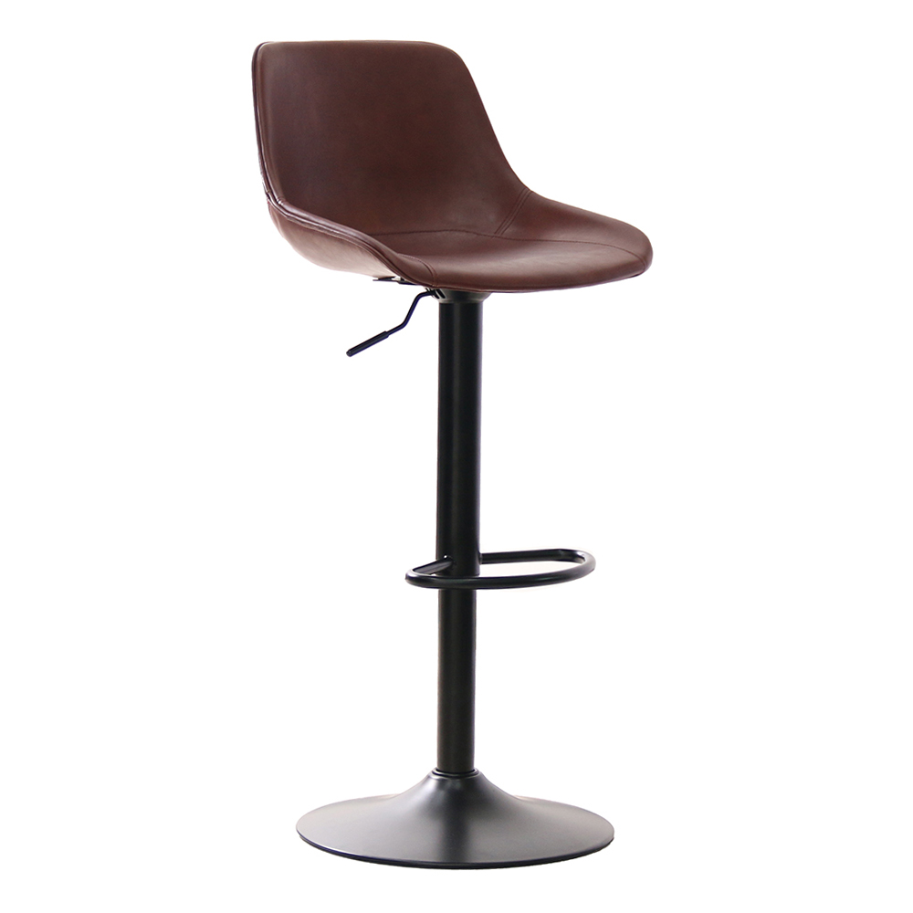 CITY: High Bar Chair With Foot Rest; (46x45x60~80×85~105)cm, Brown 1