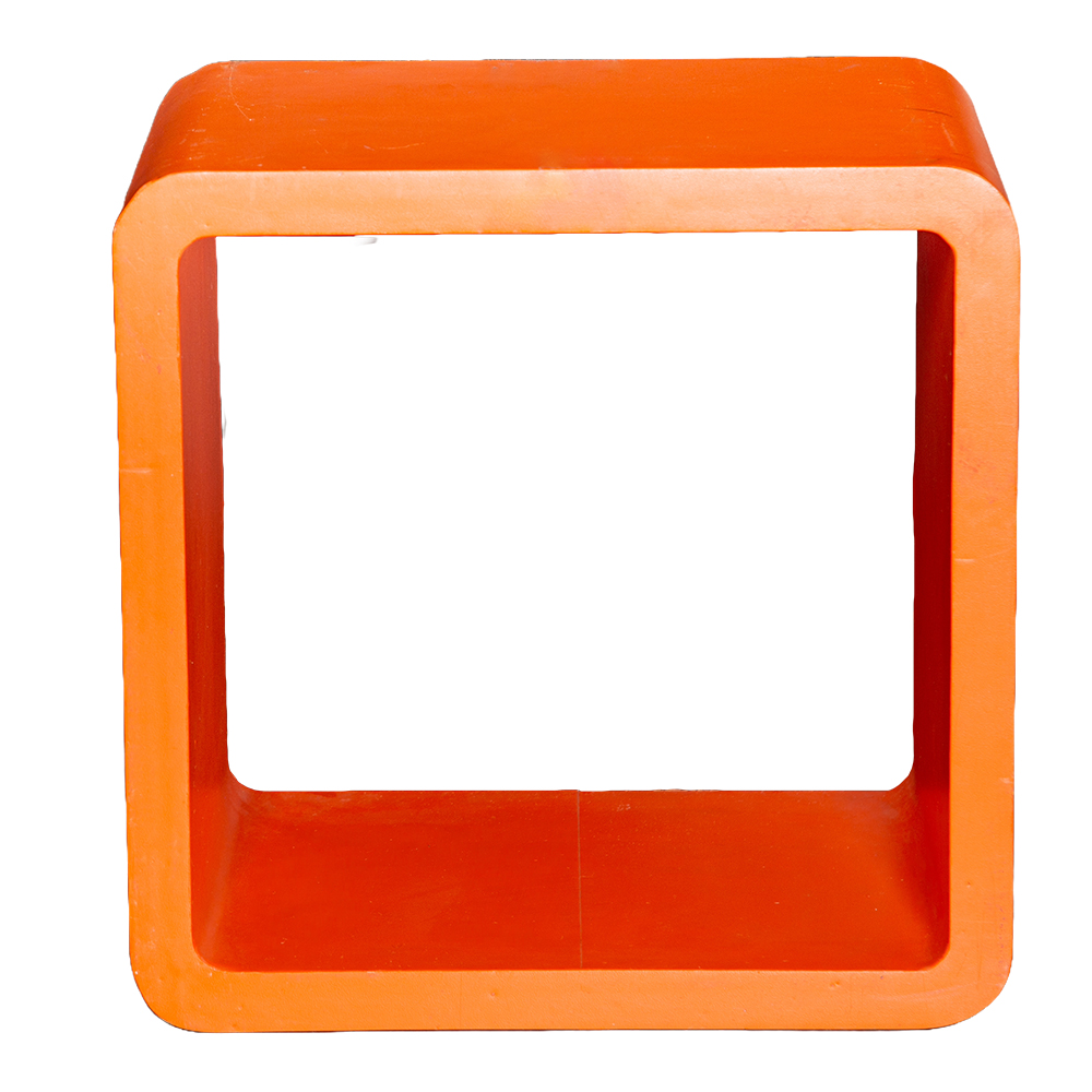 Square Wall Shelf ; (30x20x30)cm, Orange