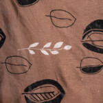 Dance: Ferri: Floral Pattern Furniture Fabric; 140cm, Brown