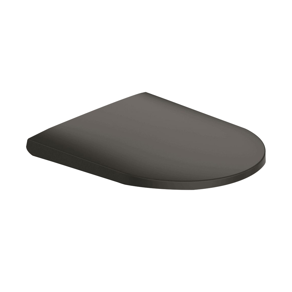 DuraStyle: Soft Close Elongated Seat Cover + Hinges, Anthracite Matt 1