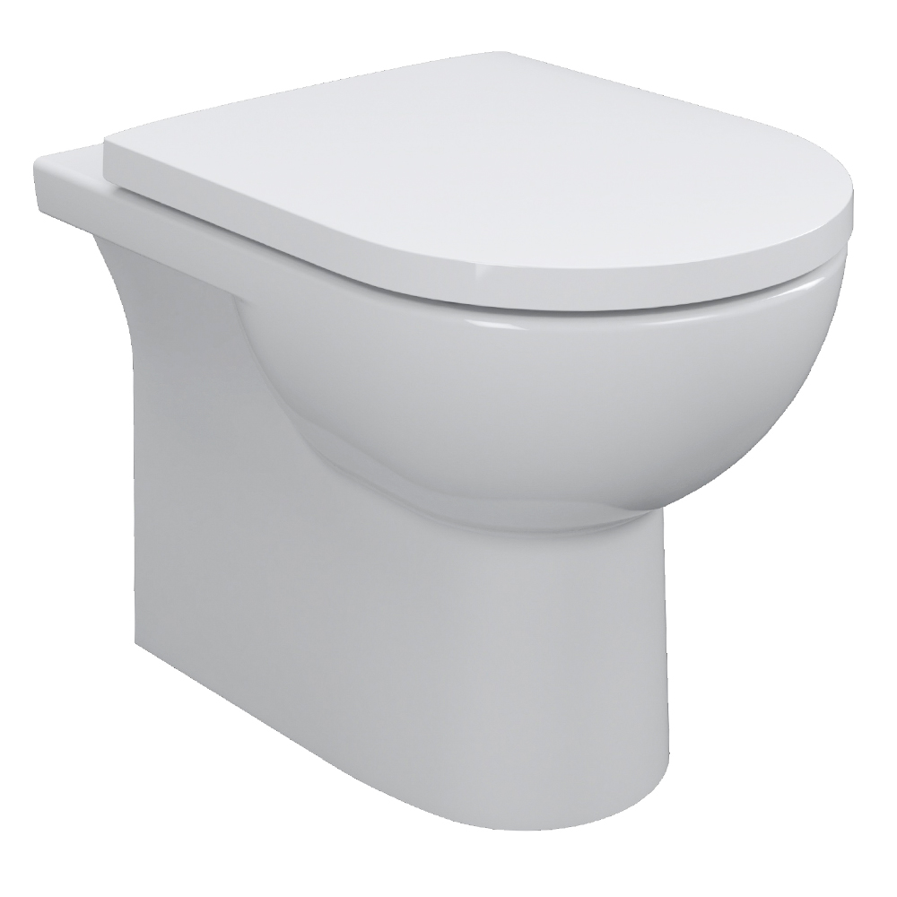 Ivan: WC Pan, Rimless, Back To Wall (BTW), White 1