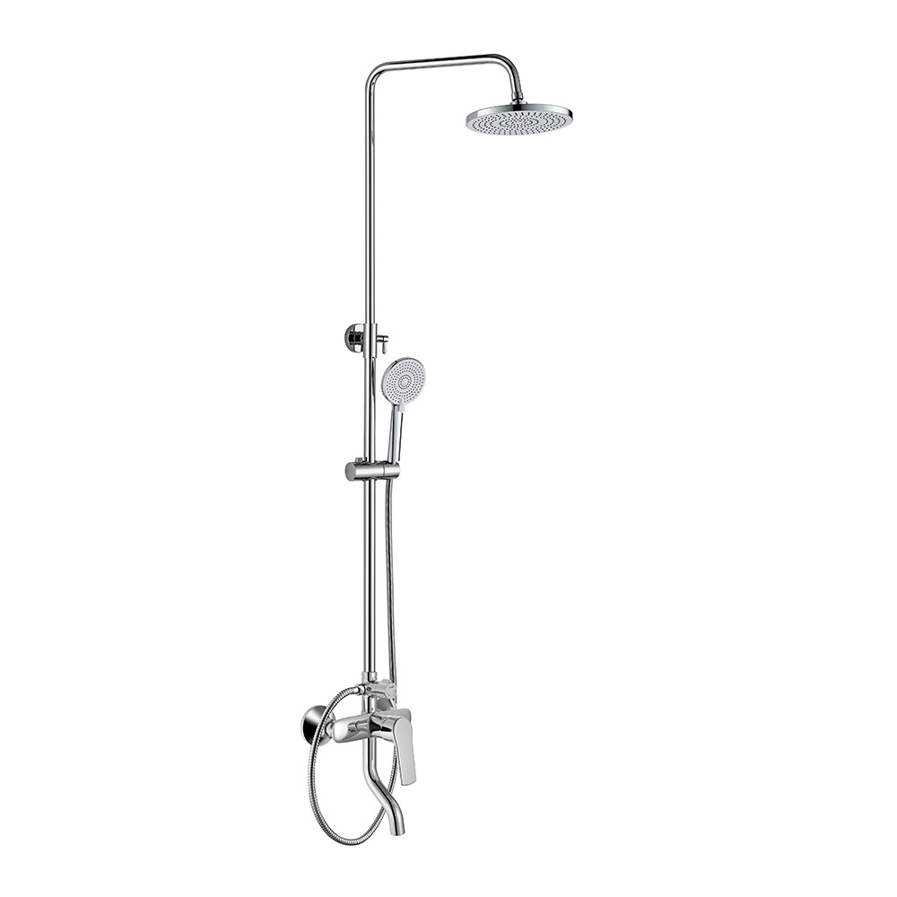 Nova HB: Exposed Shower Mixer With Shower Set; Wall Type, Brass 1