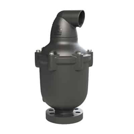 SW-2″-C50-P-D-FF; Sewage & Wastewater Combination Air Valve, Plastic Body, Down Outlet, Plastic Flange 1