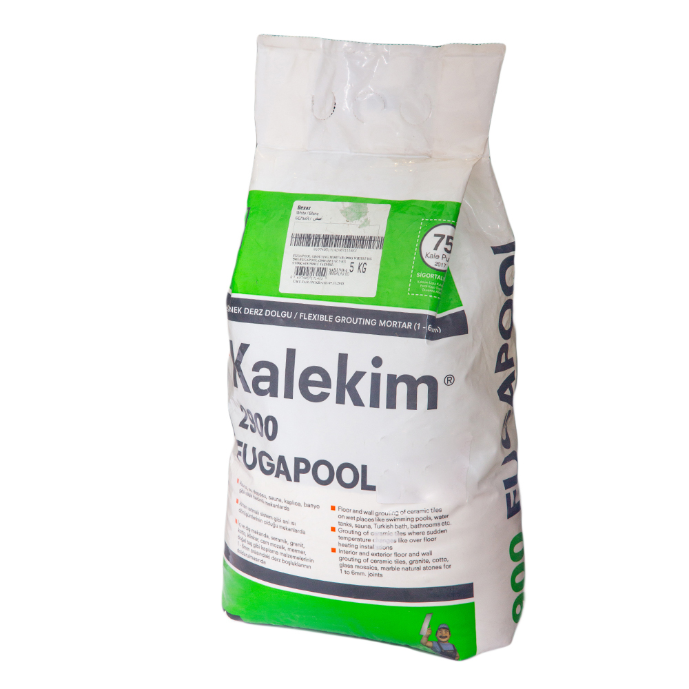 Kalekim 2902 FugaPool Tile Grout: Grey, 5kg Bag 1