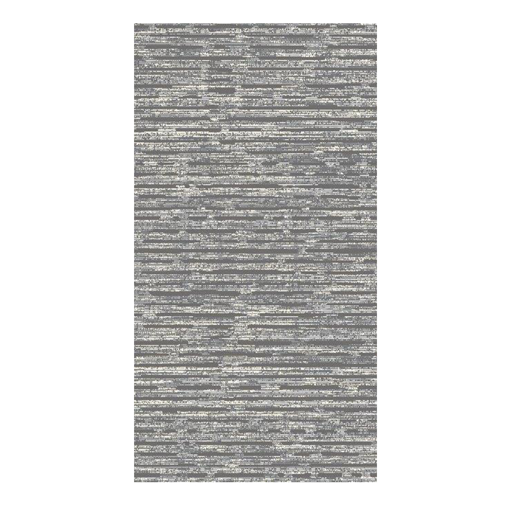 Eryun Hali: Striped Patterned  Carpet Rug; (200×290)cm, Grey/Black 1