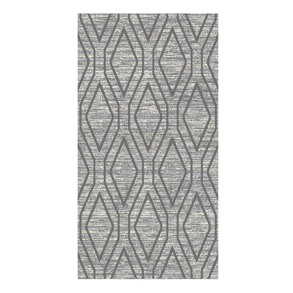 Eryun Hali: Diamond Patterned Carpet Rug; (200×290)cm, Grey/Black 1