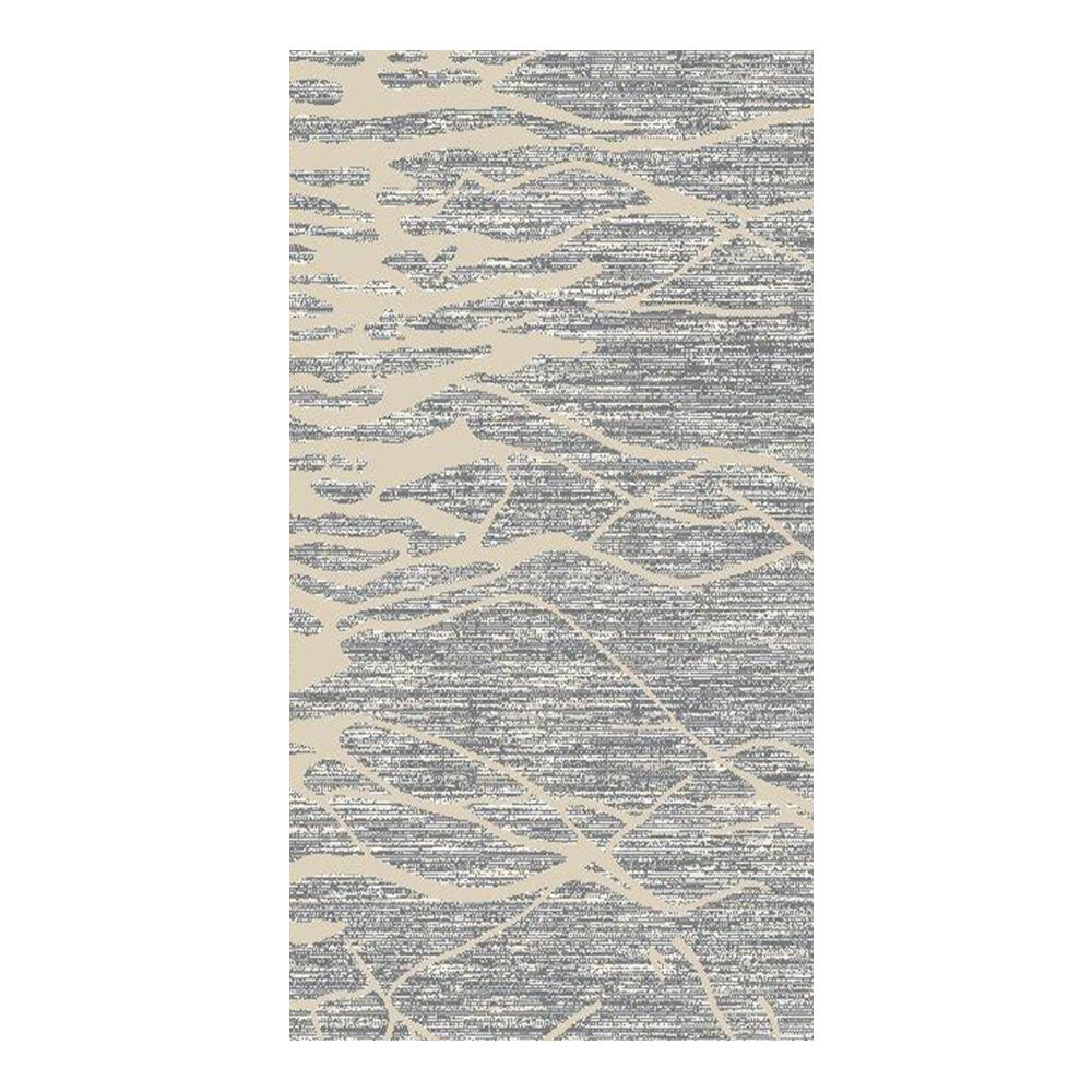 Eryun Hali: Wavy Patterned Carpet Rug; (200×290)cm, Grey/Beige 1