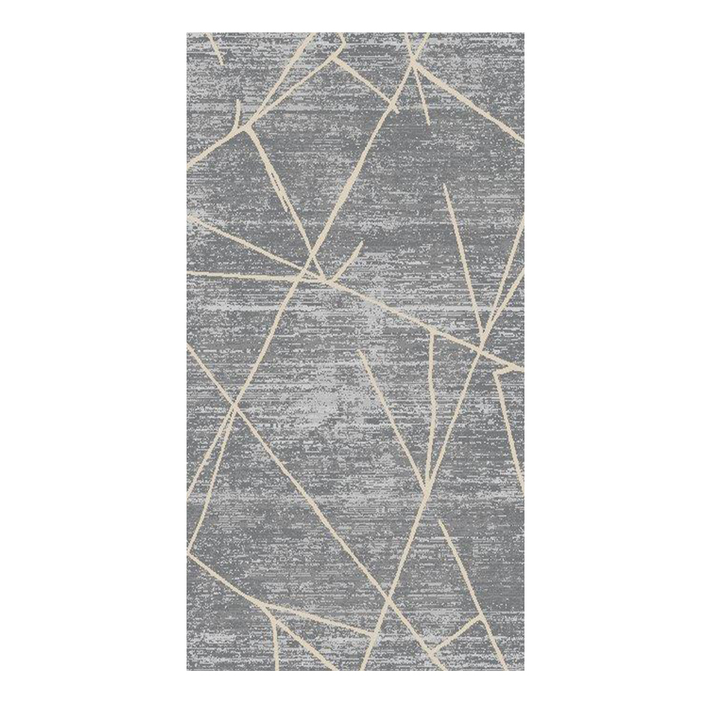 Eryun Hali: Geometric Patterned Carpet Rug; ( 250×350)cm, Grey/Beige 1
