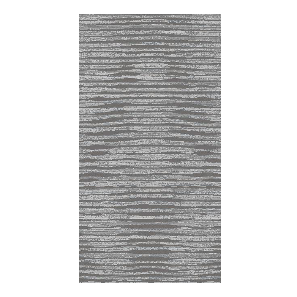 Eryun Hali: Striped Patterned Carpet Rug; (250×350)cm, Grey/Black 1