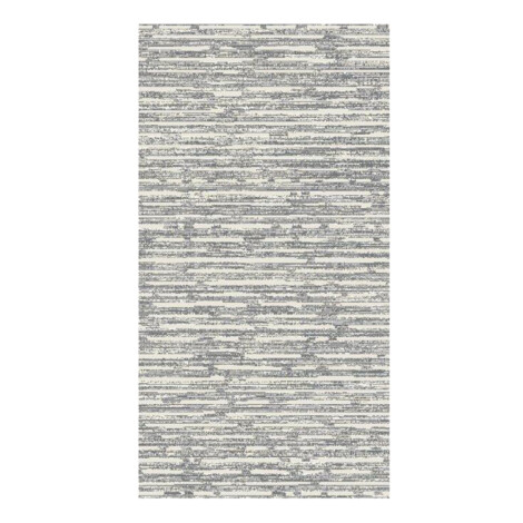 Eryun Hali: Striped Patterned Carpet Rug; ( 250×350)cm, Grey/Cream 1