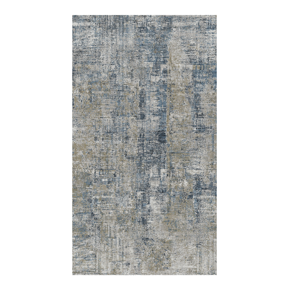 Lysandra: York Abstract Carpet  Rug; (160×230)cm, Blue/Grey 1