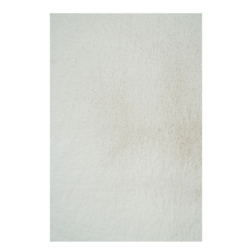 Wuhu: Faux Fur Carpet  Rug; (160×230)cm, Ivory 1