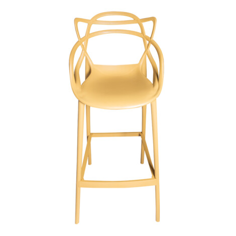 High Bar Chair With Back Rest; (51.5x49.5x108.5)cm, Ginger