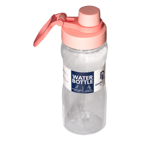 JCJ: Double Lock Water Bottle; 600ML, Pink 1