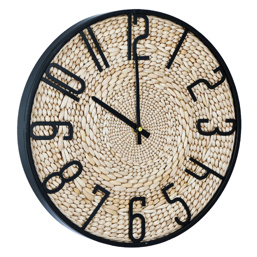 Cornnie Round Wall Clock; (40x5x40)cm,  Black