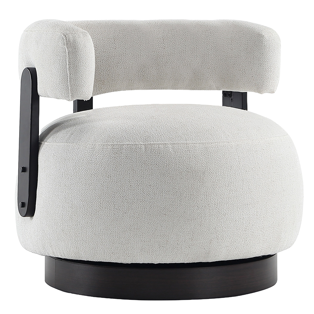 Fabric Swivel chair; (75x70x75)cm, White 1