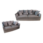 Hobart Fabric Sofa Set; 5-Seater (3+2)