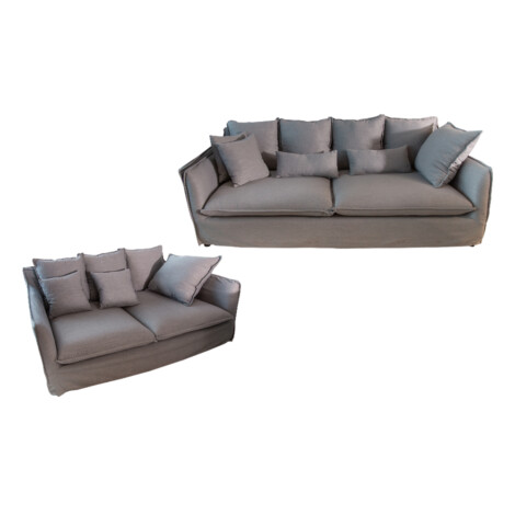 Hobart Fabric Sofa Set; 5-Seater (3+2) 1
