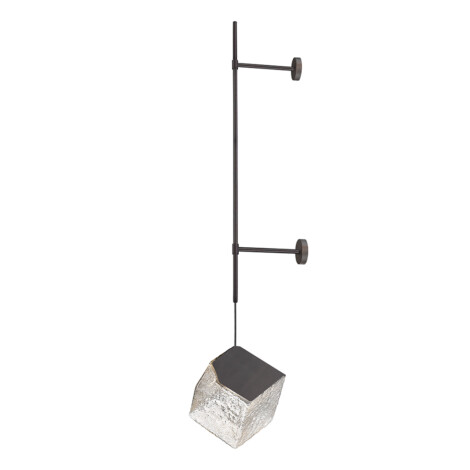 Ice Box Wall Lamp With Oil Rubbed Bronze/Clear Glass Shade (G9); (L21.5xW33