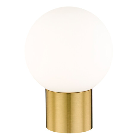 Table Lamp With Opal Glass Shade; Brushed Brass (G9) USB C and Touch φ15*H21cm #T0454-01G 1