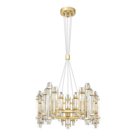 Pendant Lamp With Clear Glass Shade; (φ45*H55-130), Gold (E14) 1