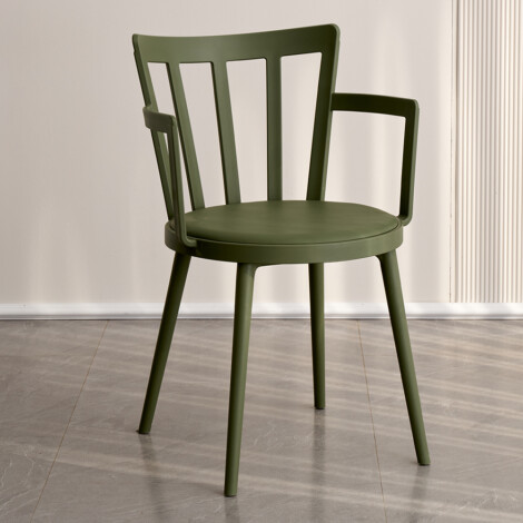 Relax Chair With Cushion And Arm Rest; (51x53.5x76)cm, Green