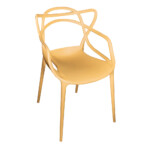 Plastic Relax Chair With Arm Rest; (55.5x53.5x83)cm, Ginger